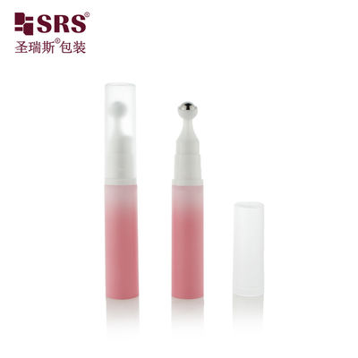 kopen 10 ml metalen balrol op flessen Roze rolfles met luchtloze pomp voor oogcrème ooggel verpakking online vervaardiging