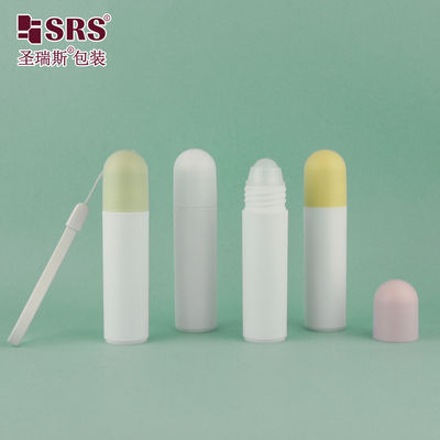 kopen 20 ml Wit PP PCR Plastic Roll On Flask voor essentiële olie Parfum Lotion Oogverzorging online vervaardiging