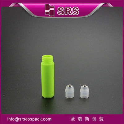 kopen Groene plastic roll-on fles met veilige sluiting, farmaceutische kwaliteit, lekvrije 5 ml parfumrollerfles online vervaardiging