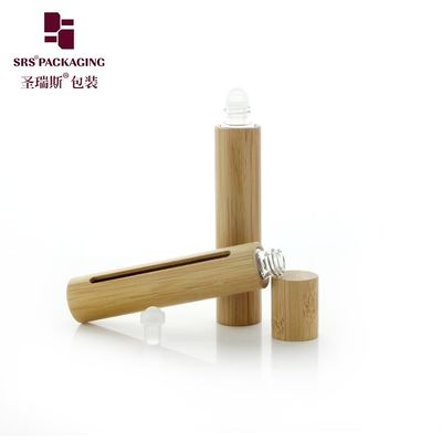kopen BG(G)-10ML lege bamboe rolfles Echt hout bamboe materiaal voor essentiële olie met raamglas applicator bal online vervaardiging