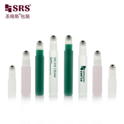 kopen RPPH-8ML Slanke Langwerpige Op Maat Gemaakte Groene Rode Fles Met Stalen Rollerbal Met Schroefdop Sluiting Voor Na De Beet online vervaardiging
