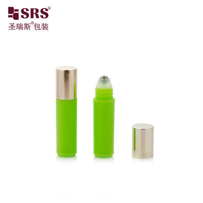 kopen RPA(S)-2ML Mini Slim Groen Plastic Roller Fles Met Roller Ball Rose Gold Cap online vervaardiging