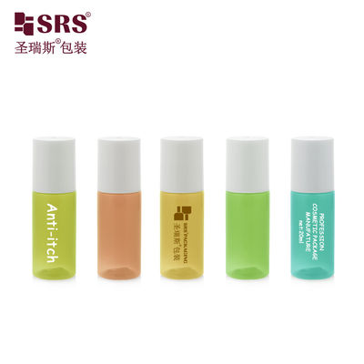 kopen 18-15ml 20ml Amber PET Cosmetische Rollerfles met Witte Dop online vervaardiging