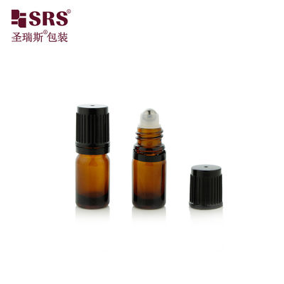kopen BLPF-5ml Ronde Schouder Blauw Groen Amberkleurige Glazen Fles met Dop met Manipulatiebeveiliging en Glazen Kogel voor Olie online vervaardiging