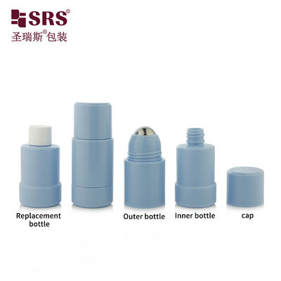 kopen Custom Round Twist Up Blauwe Deodorant Roll On Fles 50 ml 75 ml online vervaardiging