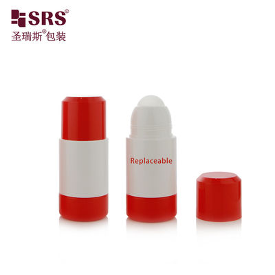 kopen 50 ml 75 ml rond ontwerp Dubbelwand leeg witte rol op fles Primaire verpakking voor pijnverlichtingsgel met matte bevroren vorm online vervaardiging