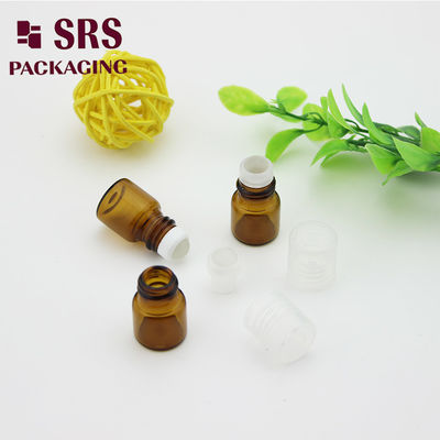 kopen SRS lege amberkleurige glazen rol van 1 ml op parfumflesje met doorzichtige plastic dop online vervaardiging