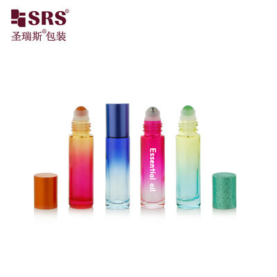 kopen BLPM-10ml lege ronde kleurrijke glazen rolfles met glas en plastic dop online vervaardiging