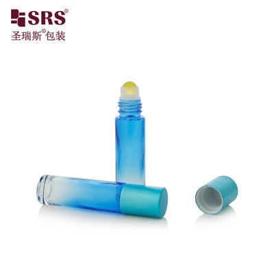 kopen BLPM-10ml Gradient Sky Blue Industriële Glazen Parfumroller voor Persoonlijke Verzorging Gebruikt voor Huidverzorging Essence Verpakking online vervaardiging