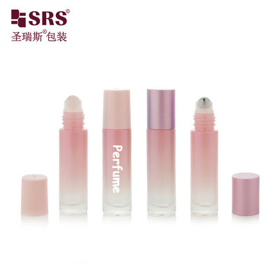 kopen BLPM-10ml Roze lege rolbalfles In cilindrische ronde vorm Voor parfum olie Cosmetische fles met rozenkwarts rolbal online vervaardiging
