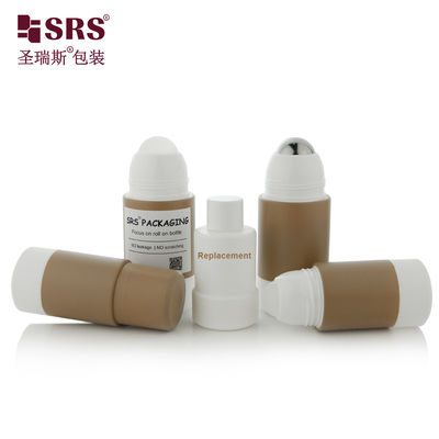 kopen Logo drukken RPPE P -75ML Bruine rol op fles voor kalmerende gel container met rolbal dispensing type online vervaardiging