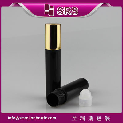 kopen SRS hoge kwaliteit kunststof zwarte kleur 10 ml parfum fles met kunststof rolbal online vervaardiging