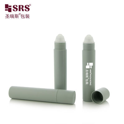 kopen Cylinder 20 ml Warm Grey Matte Mould Roll On Flasch met schroefkap en PP Roller Ball Applicator voor deodorant geurstick verpakking online vervaardiging