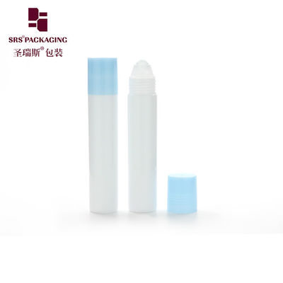 kopen Transparante matte PP PCR plastic fles met hemelsblauwe schroefdop en rollerbal voor cosmetische serumverpakking online vervaardiging