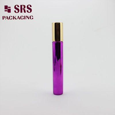 kopen SRS Lege Plastic Cosmetische Rollerfles Gemetaaliseerd Paarse Kleur 15ml online vervaardiging