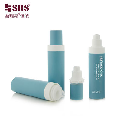 kopen 50ml 100ml PP Airless Serum Bottle Custom Color Refillable online vervaardiging