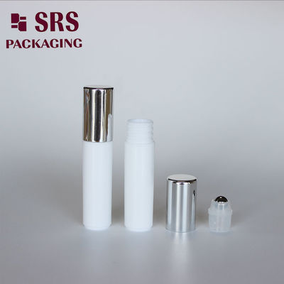 kopen SRS leeg cosmetisch 5ml witte plastic rollerball flesje met zilveren dop online vervaardiging