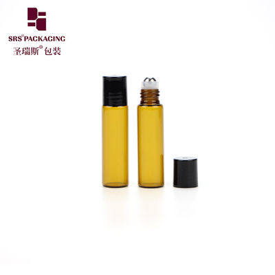 kopen Cosmetische Mini Thin Wall Glass Roll On Bottle Leeg Amber Kleur 5 ml online vervaardiging