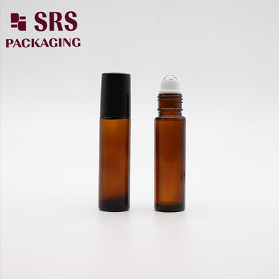 kopen Amberkleurige glazen rollerfles met stalen kogel, lekvrij, 10 ml inhoud, gratis monster beschikbaar online vervaardiging