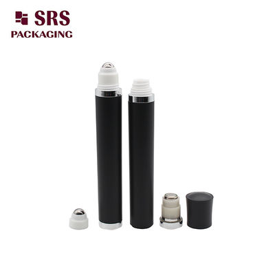 kopen Leeg Cosmetisch Mat Zwart Vibrerende Roller Ball Fles 10 ml Voor Oogserum online vervaardiging