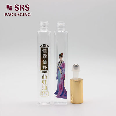 kopen GB2-10ml Vierkante Parfum Glazen Rollerbal Container Leeg Met 3D Print Patroon online vervaardiging