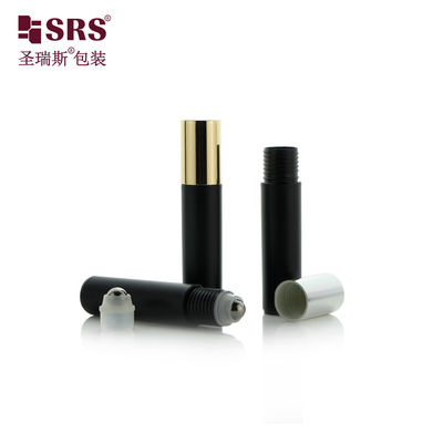 10 ml Frosted Black Roller Flask voor Parfum Leeg Oog Serum Roll op Flask met Metal Roller Ball Factory Sale
