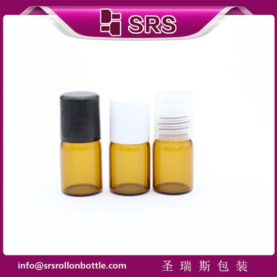 hoogwaardige amber rol van 2 ml op fles en lege glazen rol op fles