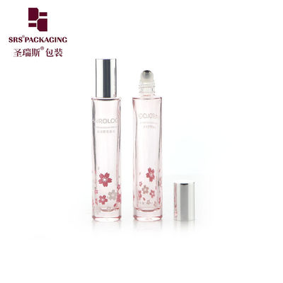 GB1-15 ml dikbodem gegoten glazen rolfles Cosmetische verpakking Aluminium kap