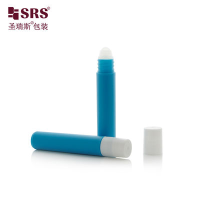 7ml Smooth White Plastic Roll On Bottle With Screw On Cap For Essential Oil