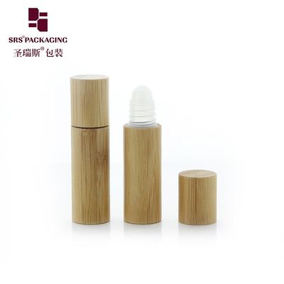 BPP(P)-5ML Oogserum Lege Roller Applicator Fles met Bamboe Schaal PP Bal