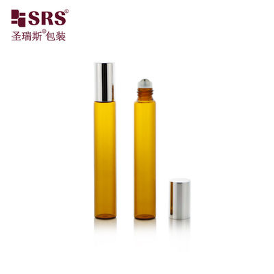 BLP(S-A)-10ML Lege Amberkleurige Glazen Rollerfles voor Parfum en Nagelhuidolie