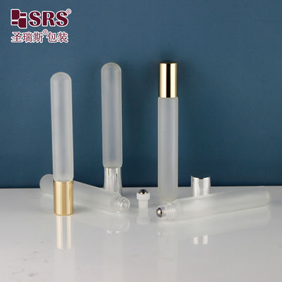 BLP ((S-A) -10ML Frosted Clear Round Bottom Tube Glass Roller Flasje Voor Parfuumolie
