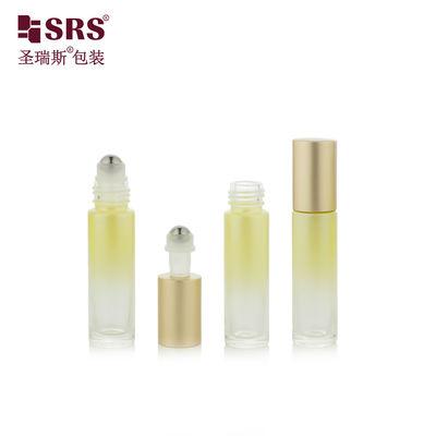 BLPM-10ml Glazen Roestvrijstalen Roller Ball Applicator Fles Leeg met Metalen Dop