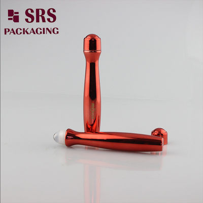 SRS verpakking Plastic oogserum 15 ml rood gekleurde PETG rol op fles