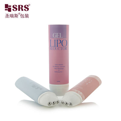 Ovale PE 3 staal rolbal applicator buis D50mm voor massagegel serum