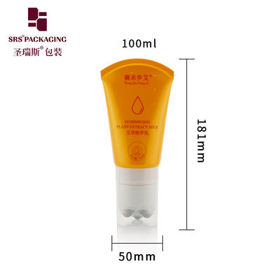 Custom PE Multiple Roller Ball Tube D50mm Met Clear Cover Cap Lock System