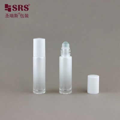 BLPM-10ML Mini Parfummonster Glasbalfles Wit geverfde coating