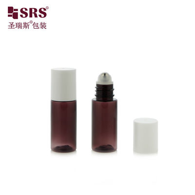 PET18-15ML 20ML Translucent Purple PET Plastic Roller Flasje Voor Aftershave Serum