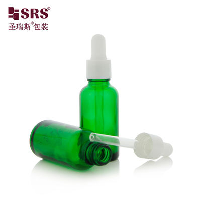 Anti acne essentiële olie glazen dropper fles met PP plastic dropper behandeling