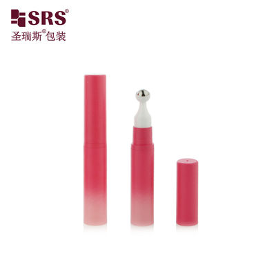 A0031-15ml Roze airless pomp, plastic rolfles of applictor met metalen tip