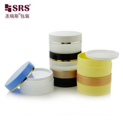 SRSQ-80g Cosmetische PP Plastic Pot met Enkele Wand met Schroefdeksel
