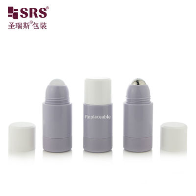 Rppe(P) -50 ml Leeg Lavendal Purple Primary Packaging Hervulbare rol op fles met schroef op sluiting Voor het bevatten van persoonlijke verzorgingsgel