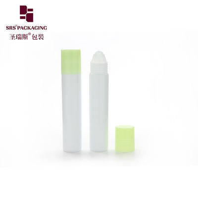 20 ml groene mist schroefop sluitbare heldere plastic cosmetische flessen met glazen bal voor huidverzorging en ance behandeling