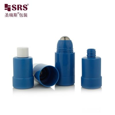 PP Plastic Refillable Roll On Bottle 50ml 75ml with Steel Ball