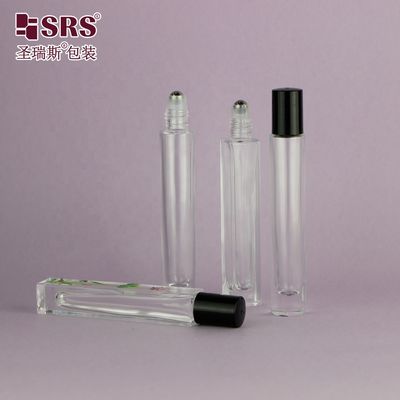 Fabriek Groothandel Leeg Doorzichtig Rond Glas Rol Op Fles 10 ml voor Essentiële Olie en Parfum