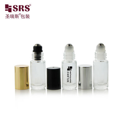 SRS Verpakking 5ml Aangepaste Gegoten Glazen Roll-on Fles voor Parfum Essentiële Olie