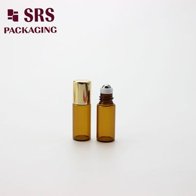 SRS groothandel lege 3 ml mini amberkleurige parfumglazen rolfles