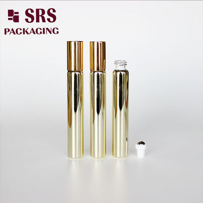 SRS cosmetische lege 10 ml gouden glazen rollerbal parfumflesje