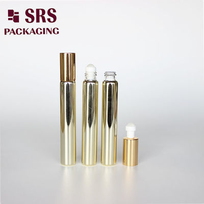 SRS cosmetische 10 ml gouden glazen parfumflesje met glazen rollerbal