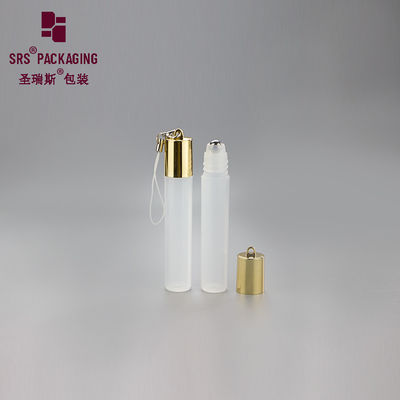 Lege mini 7 ml cosmetische vorstparfum plastic rol op fles, helder met haak